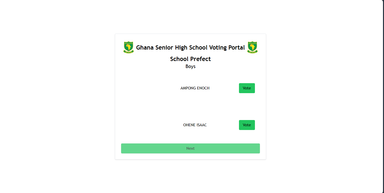 Ghana Senior High School Website